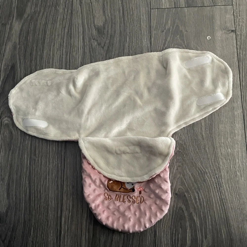 Cribmates Baby Blanket Pink with Deer Embroidery 0+ Months